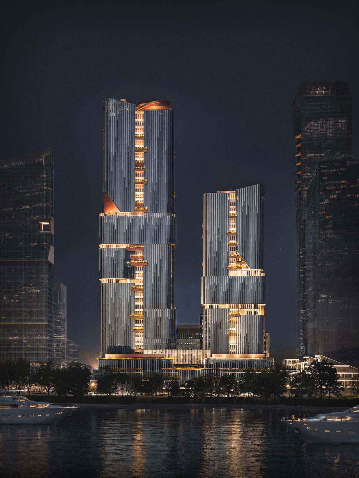 Scenic City by Ole Scheeren – architectural 3D visualization project featured on CGAward